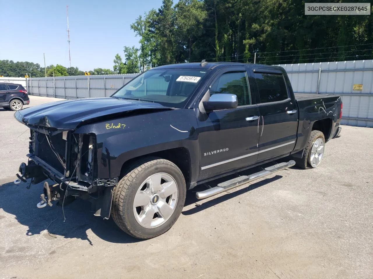 2014 Chevrolet Silverado C1500 Ltz VIN: 3GCPCSECXEG287645 Lot: 57645974