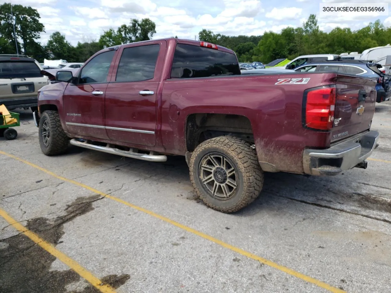 2014 Chevrolet Silverado K1500 Ltz VIN: 3GCUKSEC6EG356966 Lot: 58070224