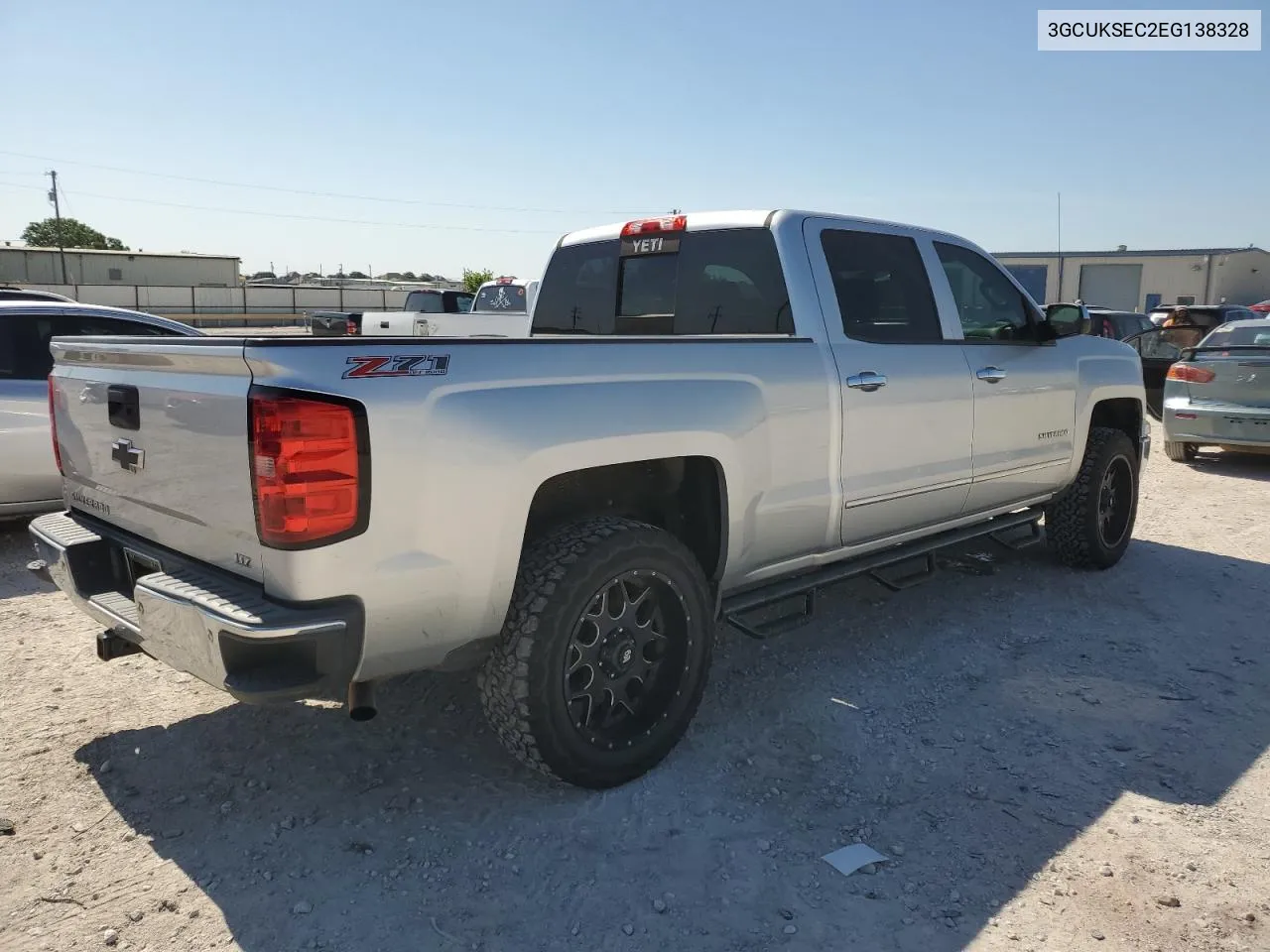 2014 Chevrolet Silverado K1500 Ltz VIN: 3GCUKSEC2EG138328 Lot: 58343284