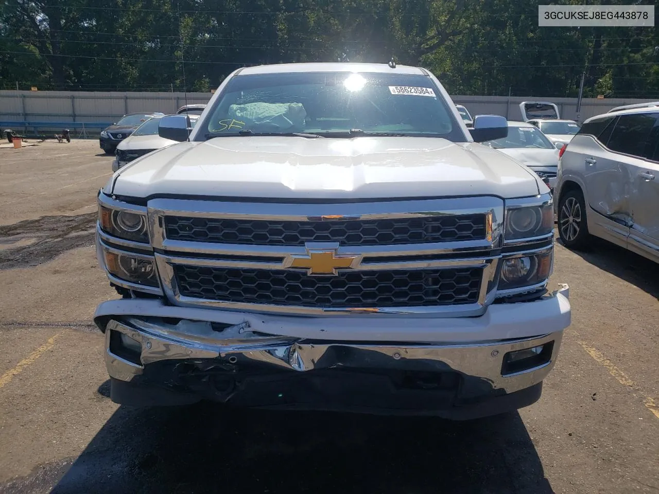 2014 Chevrolet Silverado K1500 Ltz VIN: 3GCUKSEJ8EG443878 Lot: 58623584