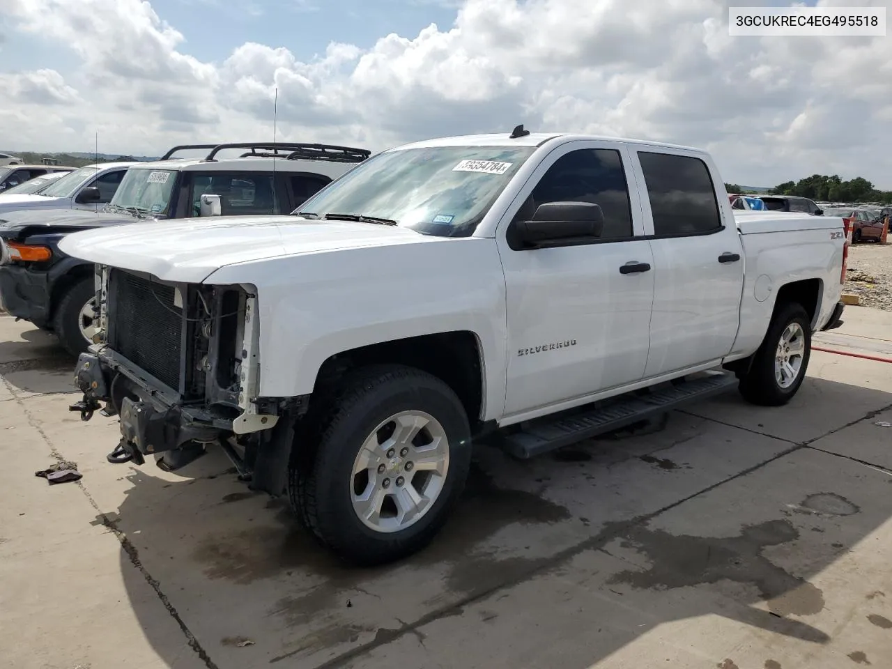 2014 Chevrolet Silverado K1500 Lt VIN: 3GCUKREC4EG495518 Lot: 59354784