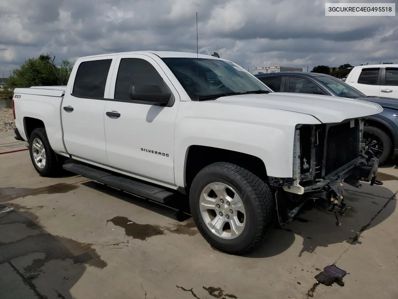 2014 Chevrolet Silverado K1500 Lt VIN: 3GCUKREC4EG495518 Lot: 59354784