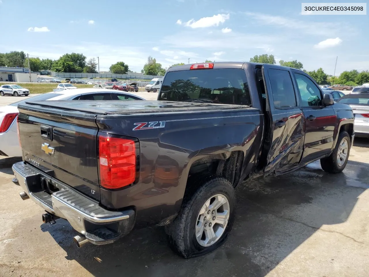 2014 Chevrolet Silverado K1500 Lt VIN: 3GCUKREC4EG345098 Lot: 59473074