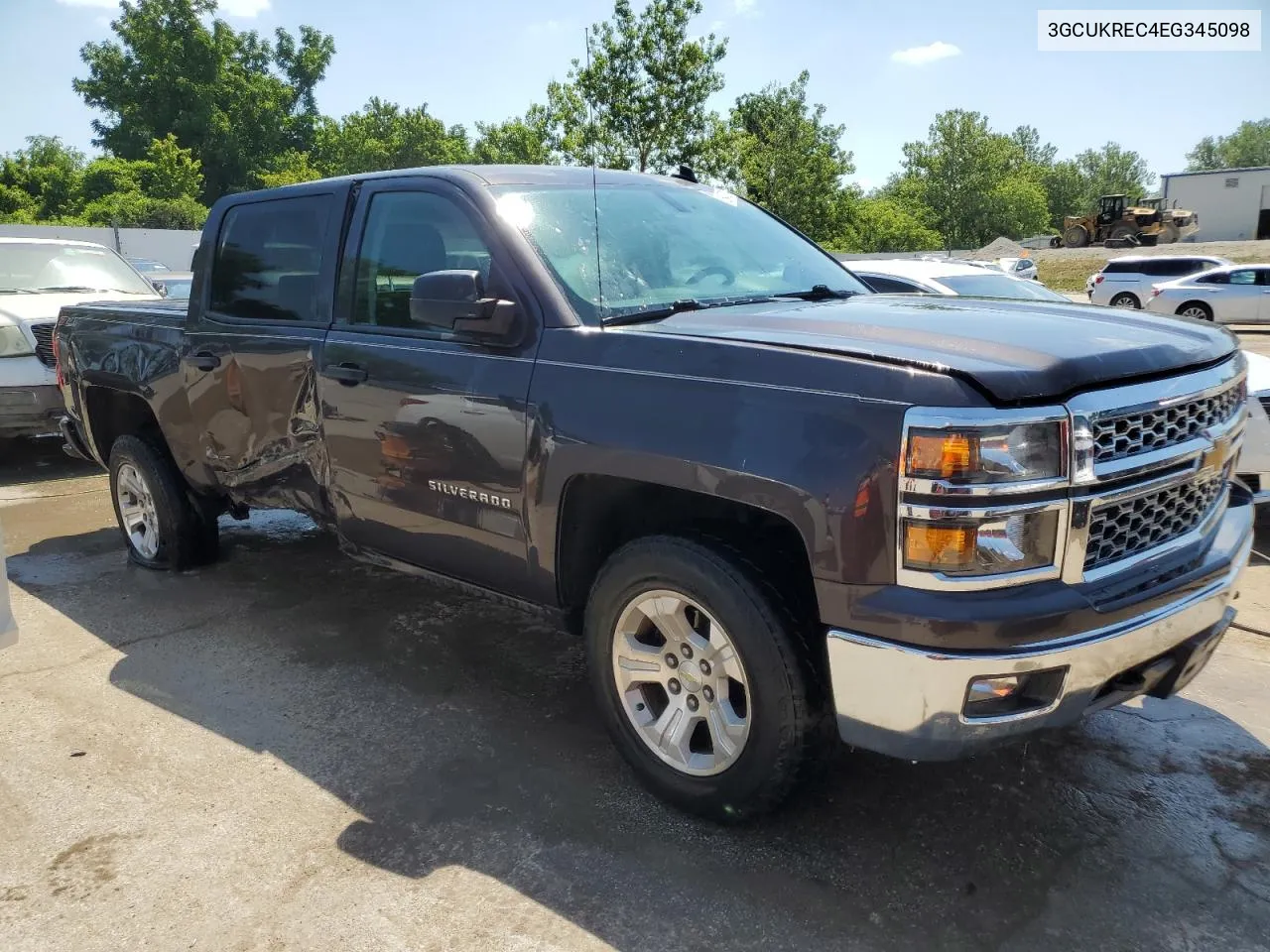 2014 Chevrolet Silverado K1500 Lt VIN: 3GCUKREC4EG345098 Lot: 59473074