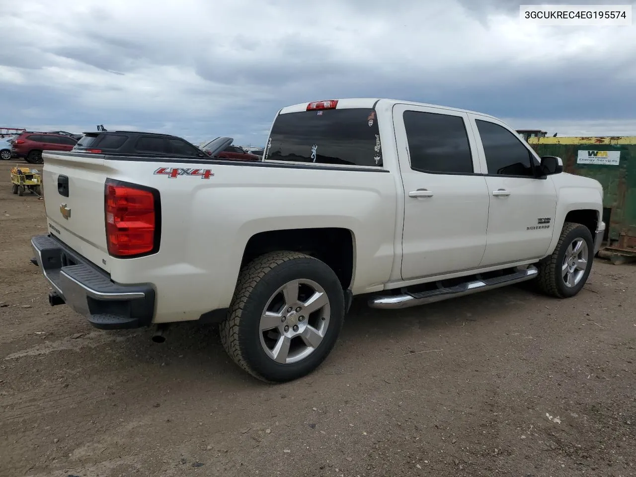 2014 Chevrolet Silverado K1500 Lt VIN: 3GCUKREC4EG195574 Lot: 61347844