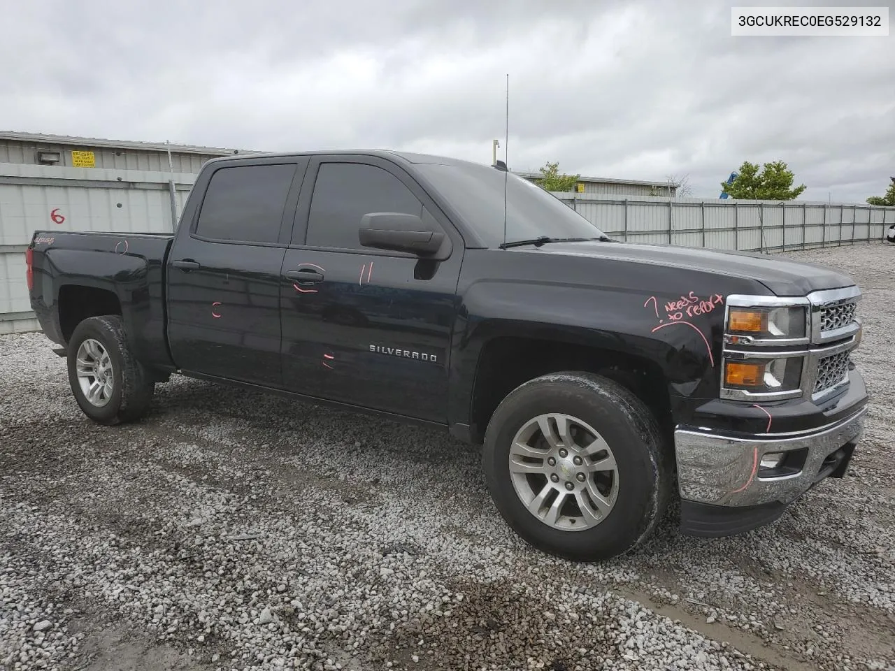 2014 Chevrolet Silverado K1500 Lt VIN: 3GCUKREC0EG529132 Lot: 61991974