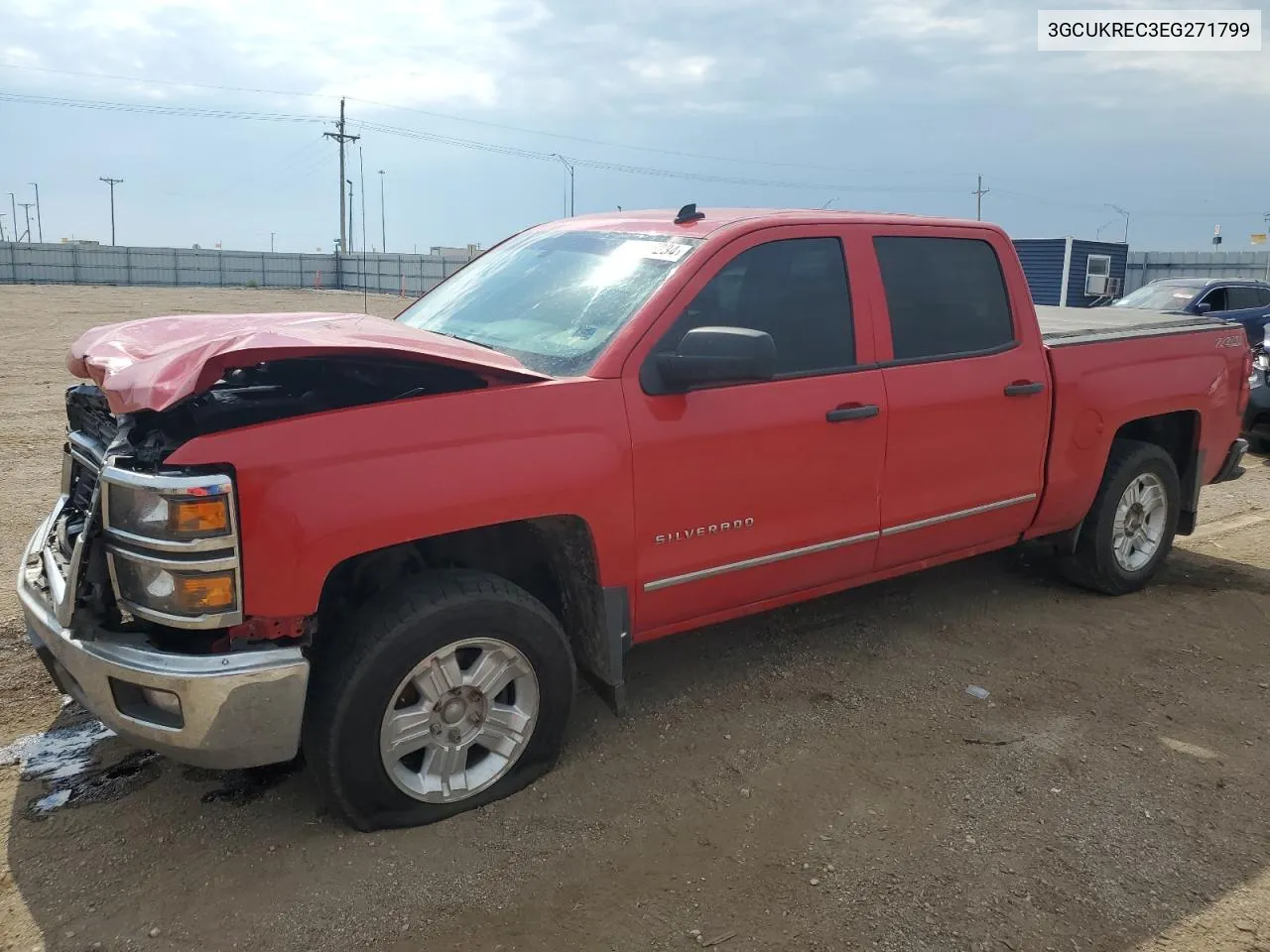 2014 Chevrolet Silverado K1500 Lt VIN: 3GCUKREC3EG271799 Lot: 62005234