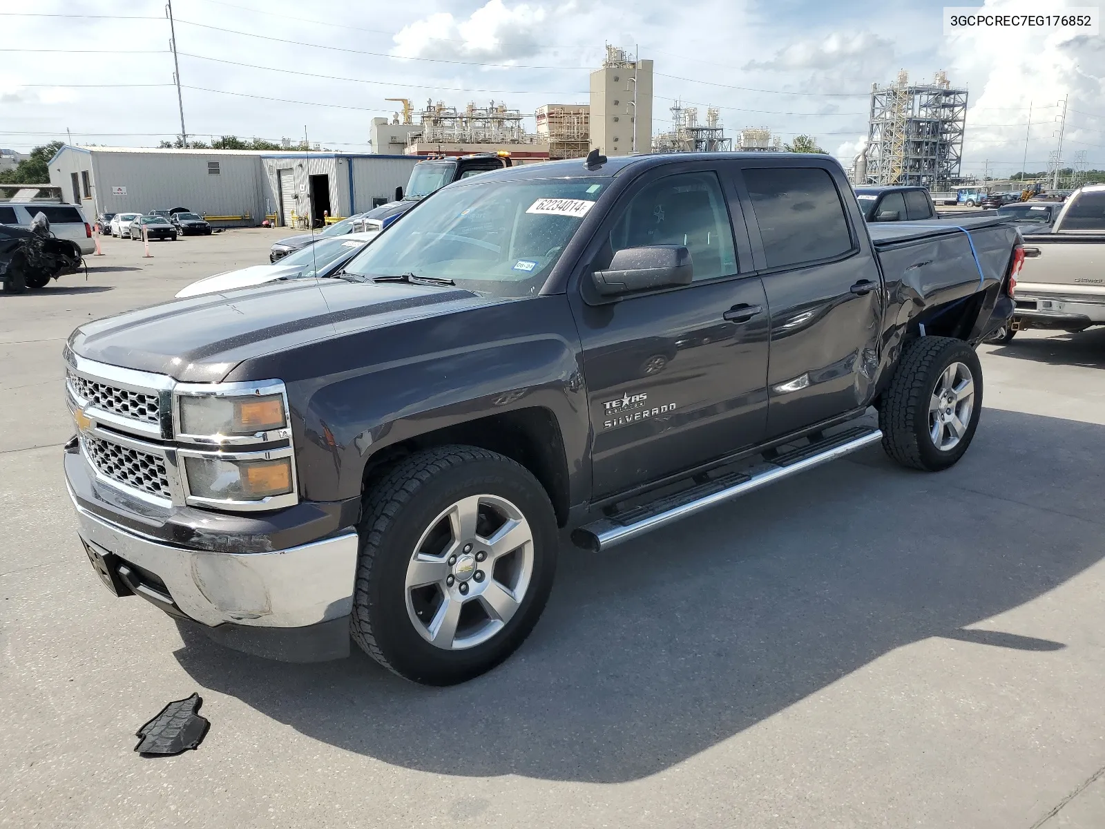 2014 Chevrolet Silverado C1500 Lt VIN: 3GCPCREC7EG176852 Lot: 62234014