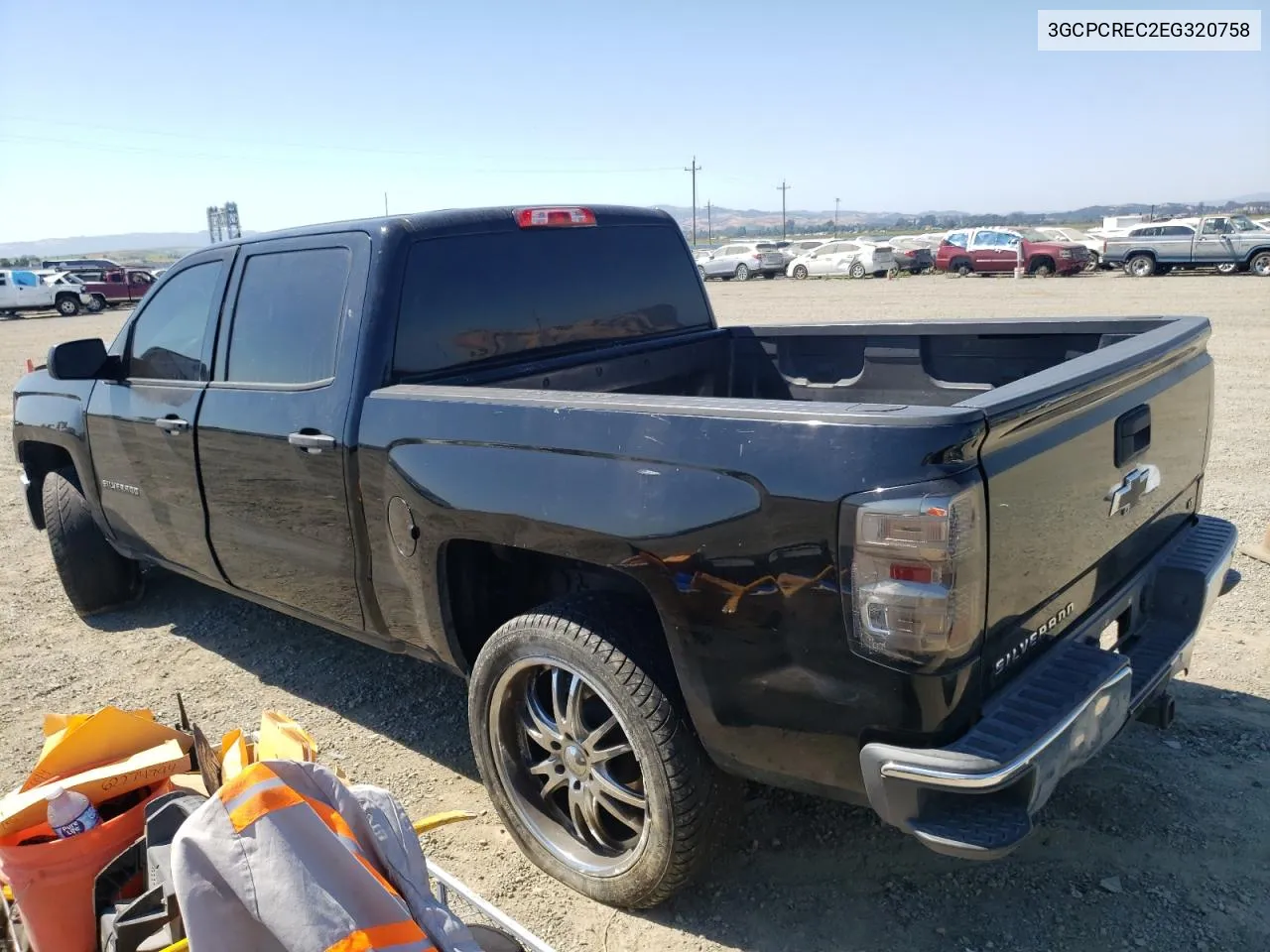 2014 Chevrolet Silverado C1500 Lt VIN: 3GCPCREC2EG320758 Lot: 62274794