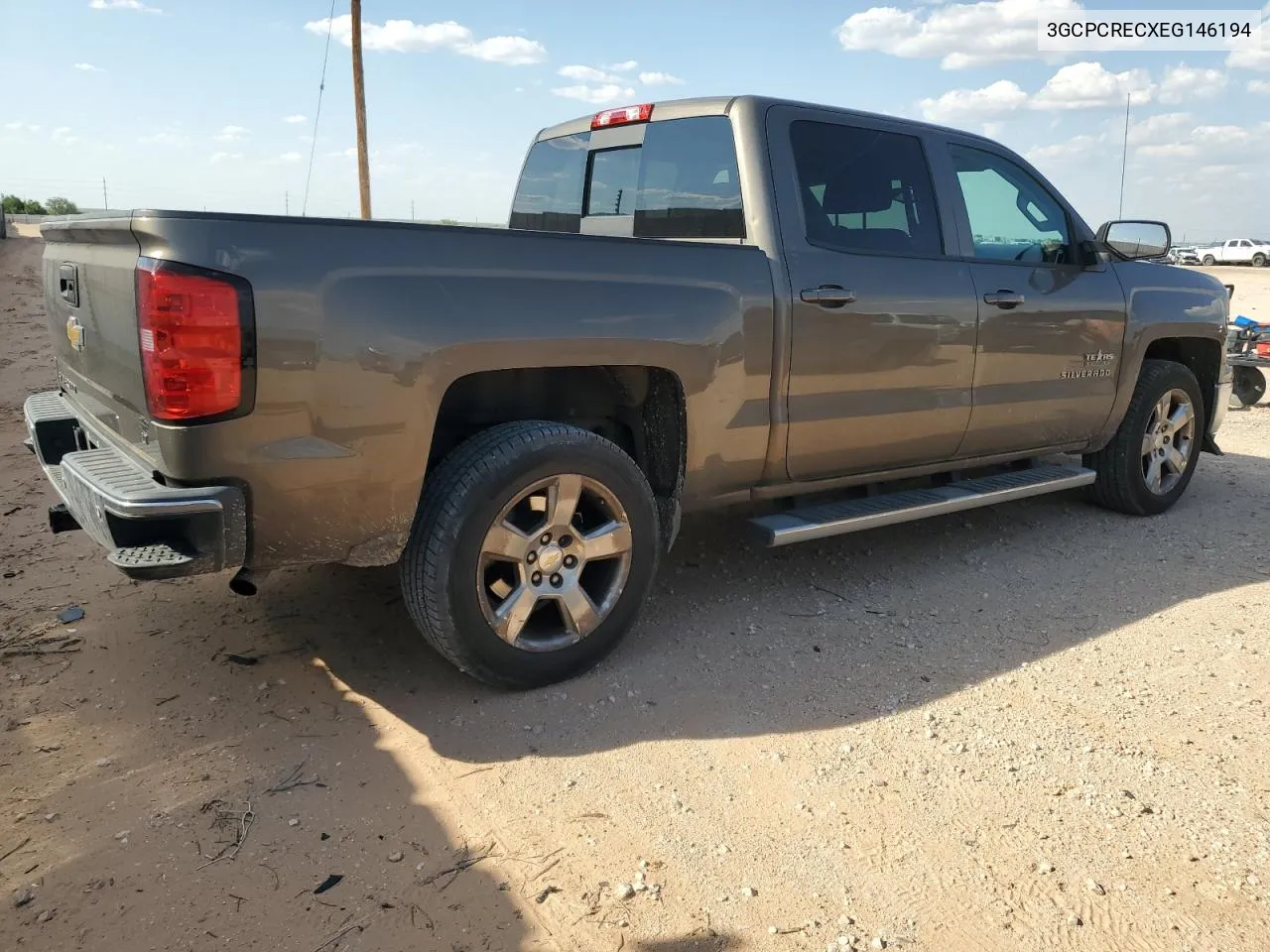 2014 Chevrolet Silverado C1500 Lt VIN: 3GCPCRECXEG146194 Lot: 62442084