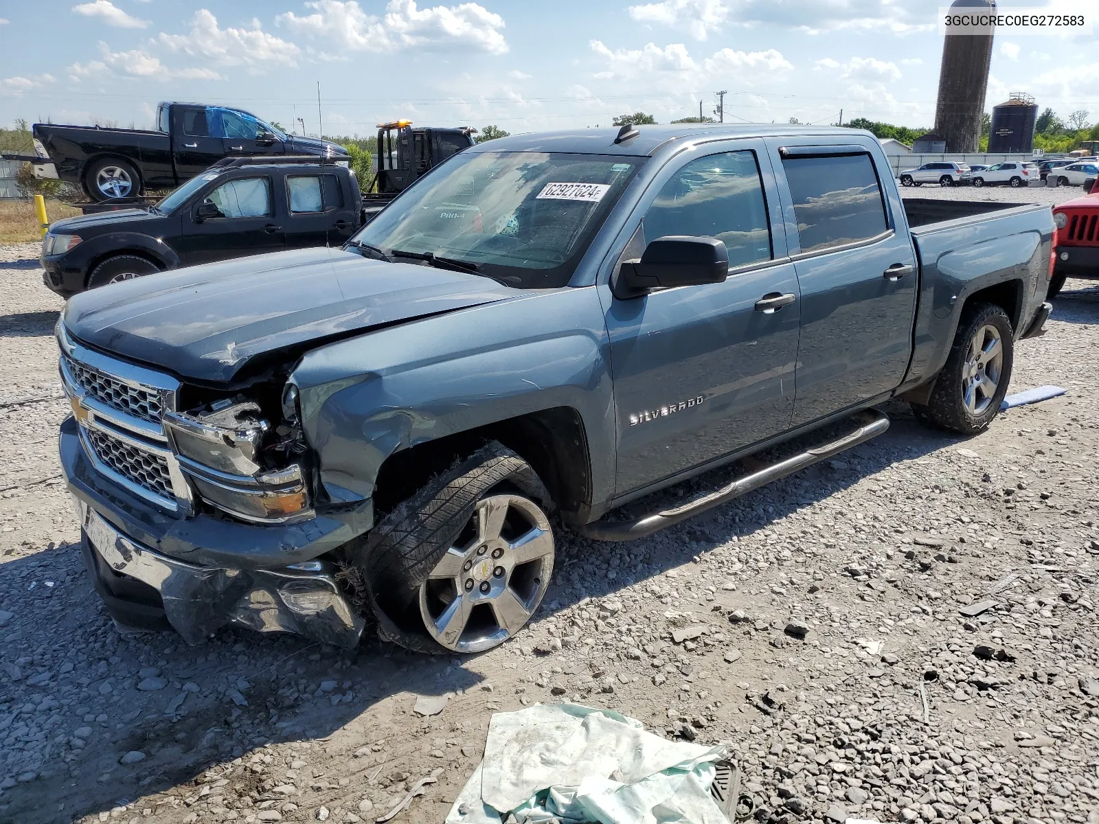 2014 Chevrolet Silverado C1500 Lt VIN: 3GCUCREC0EG272583 Lot: 62927624