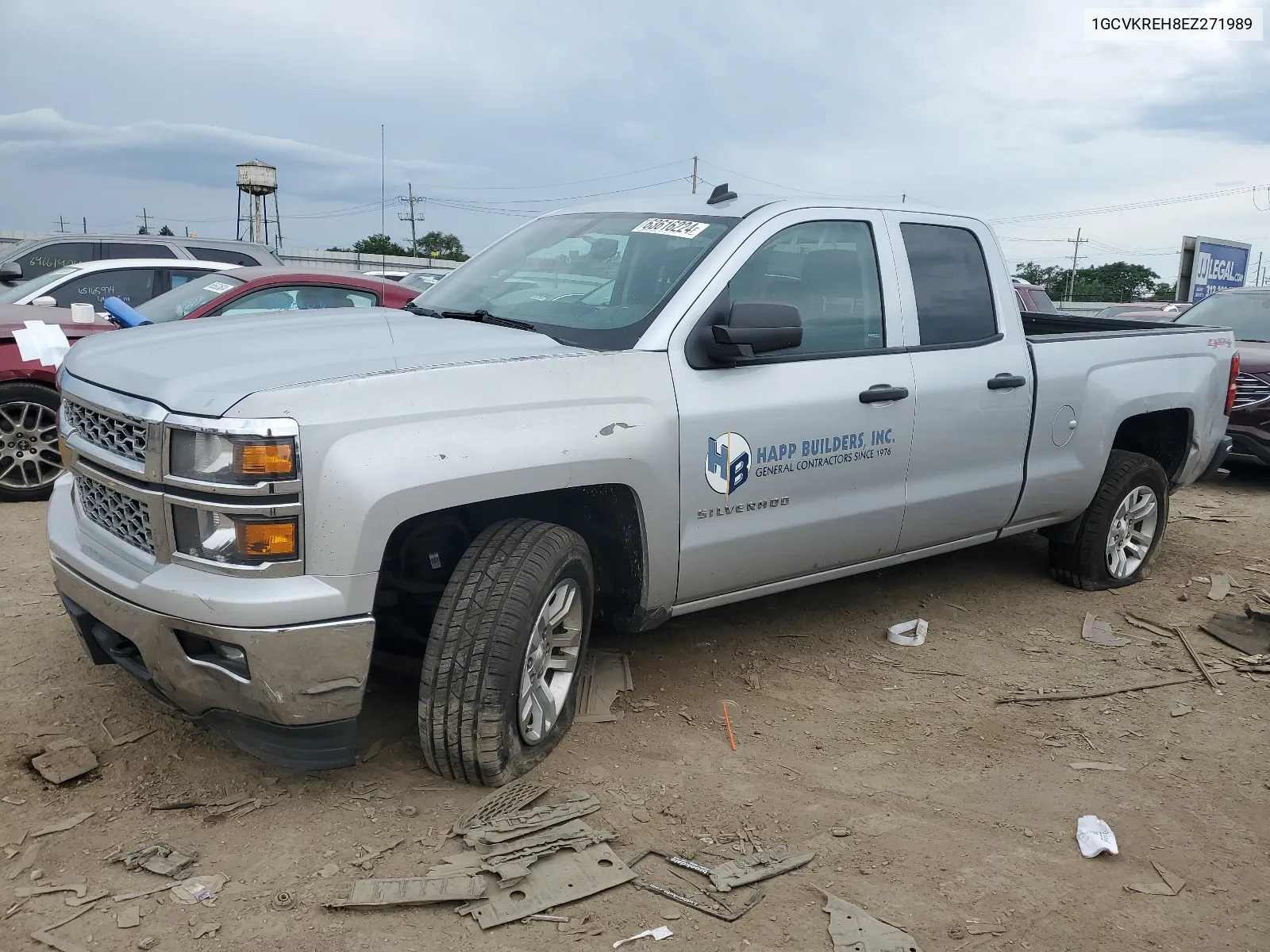 2014 Chevrolet Silverado K1500 Lt VIN: 1GCVKREH8EZ271989 Lot: 63616224