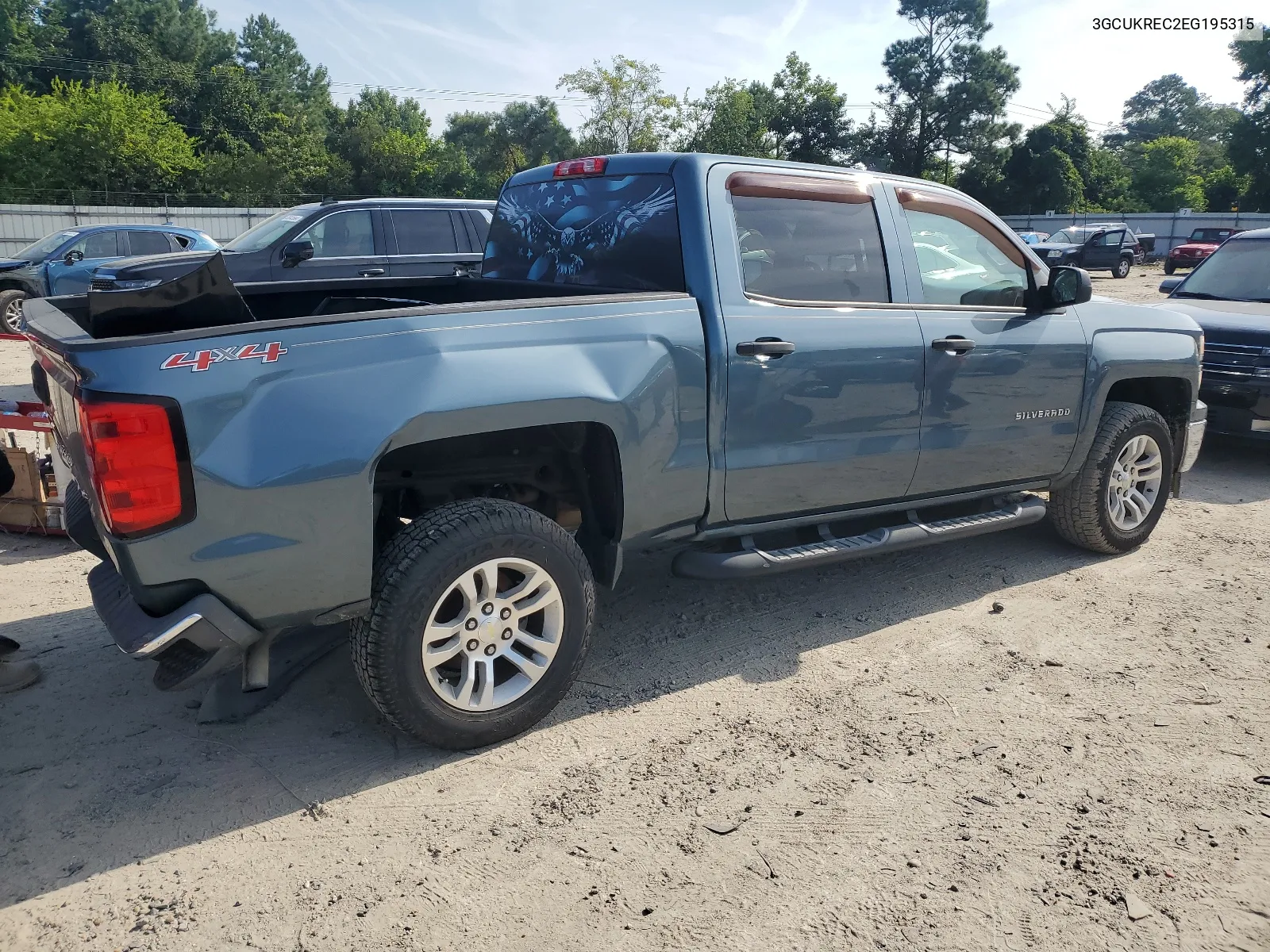 2014 Chevrolet Silverado K1500 Lt VIN: 3GCUKREC2EG195315 Lot: 63626204