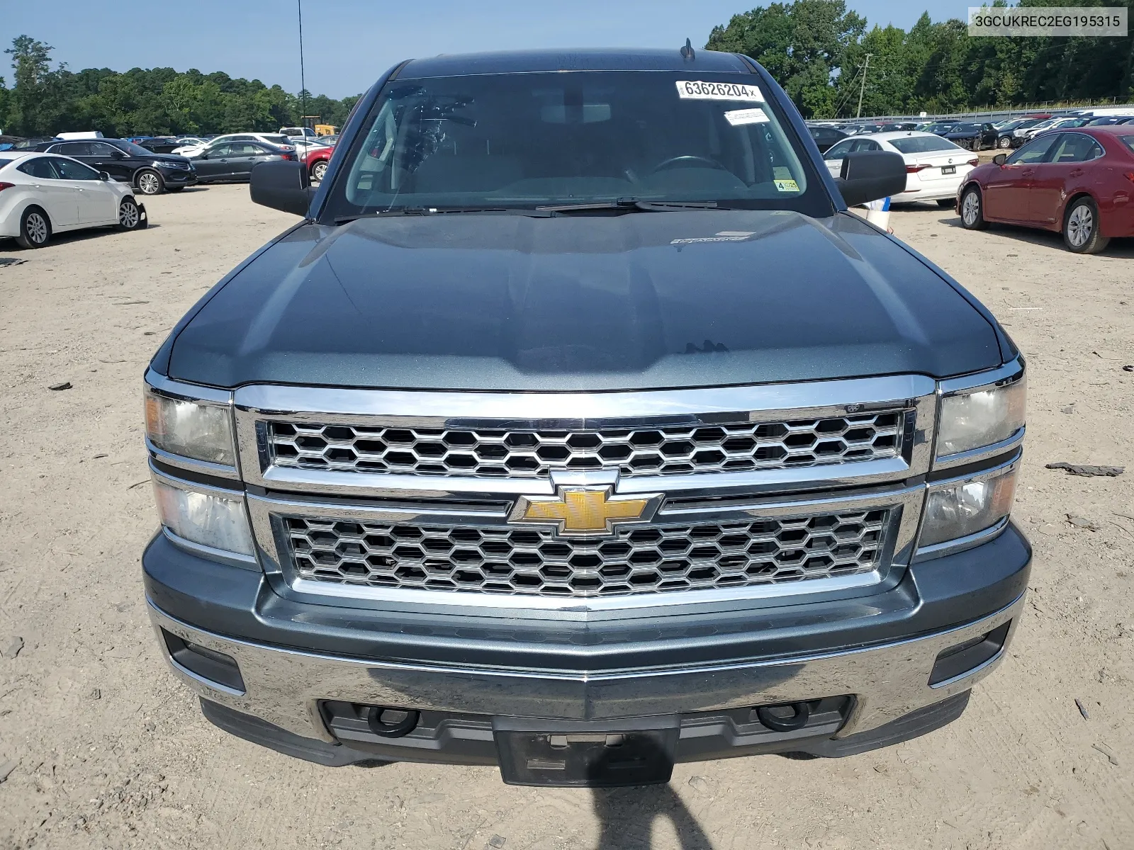 2014 Chevrolet Silverado K1500 Lt VIN: 3GCUKREC2EG195315 Lot: 63626204