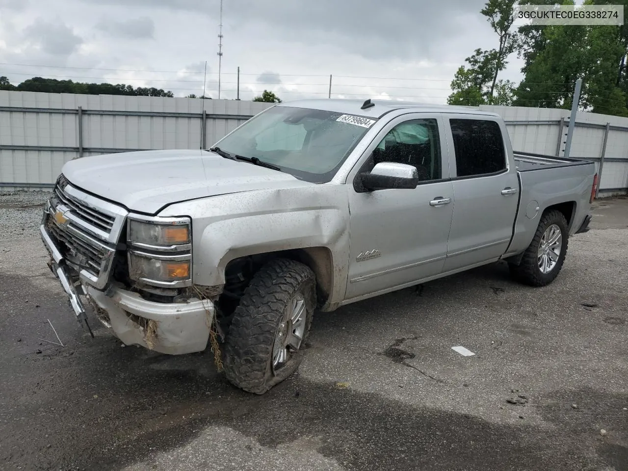 3GCUKTEC0EG338274 2014 Chevrolet Silverado K1500 High Country