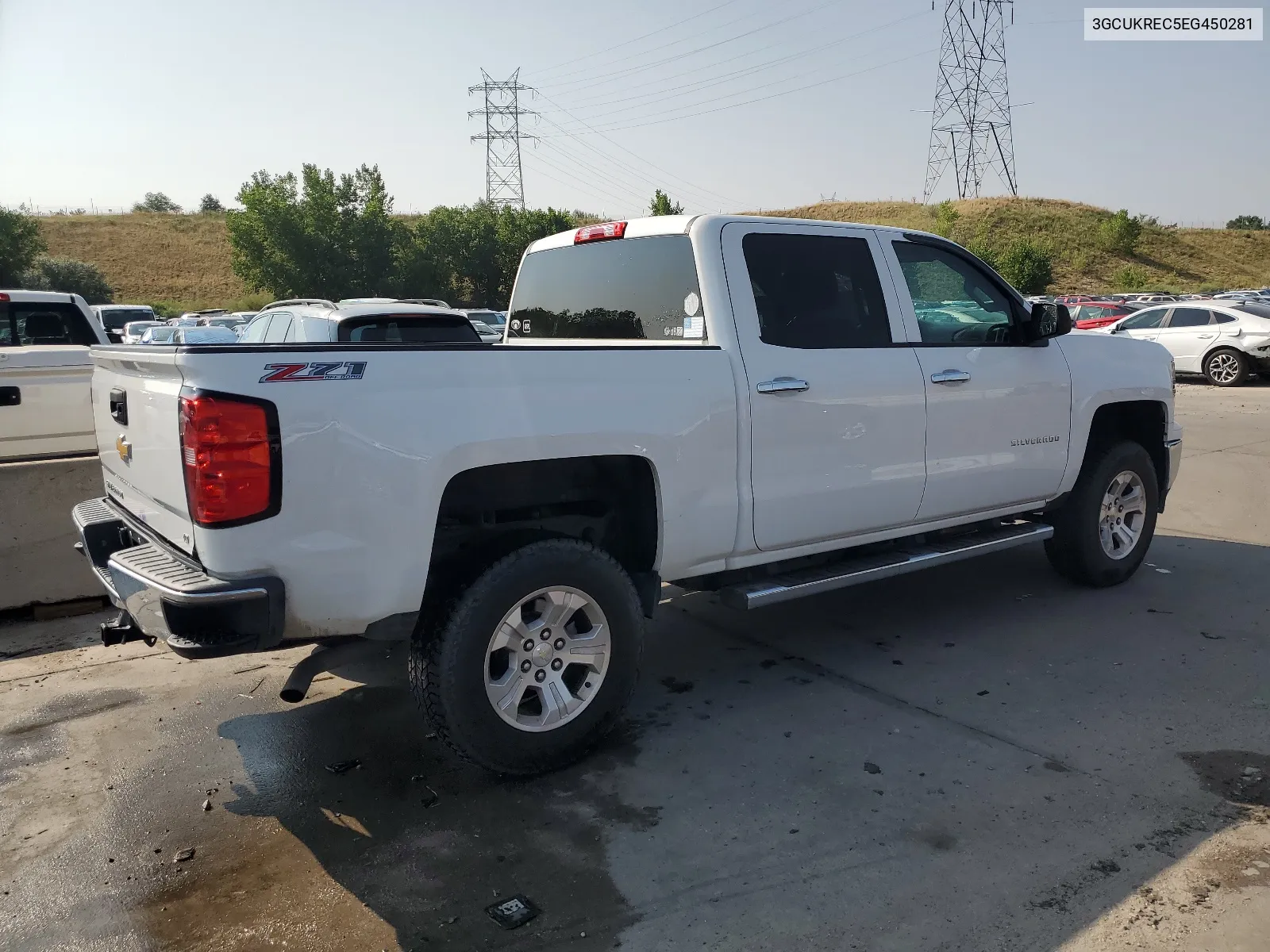 2014 Chevrolet Silverado K1500 Lt VIN: 3GCUKREC5EG450281 Lot: 64199864