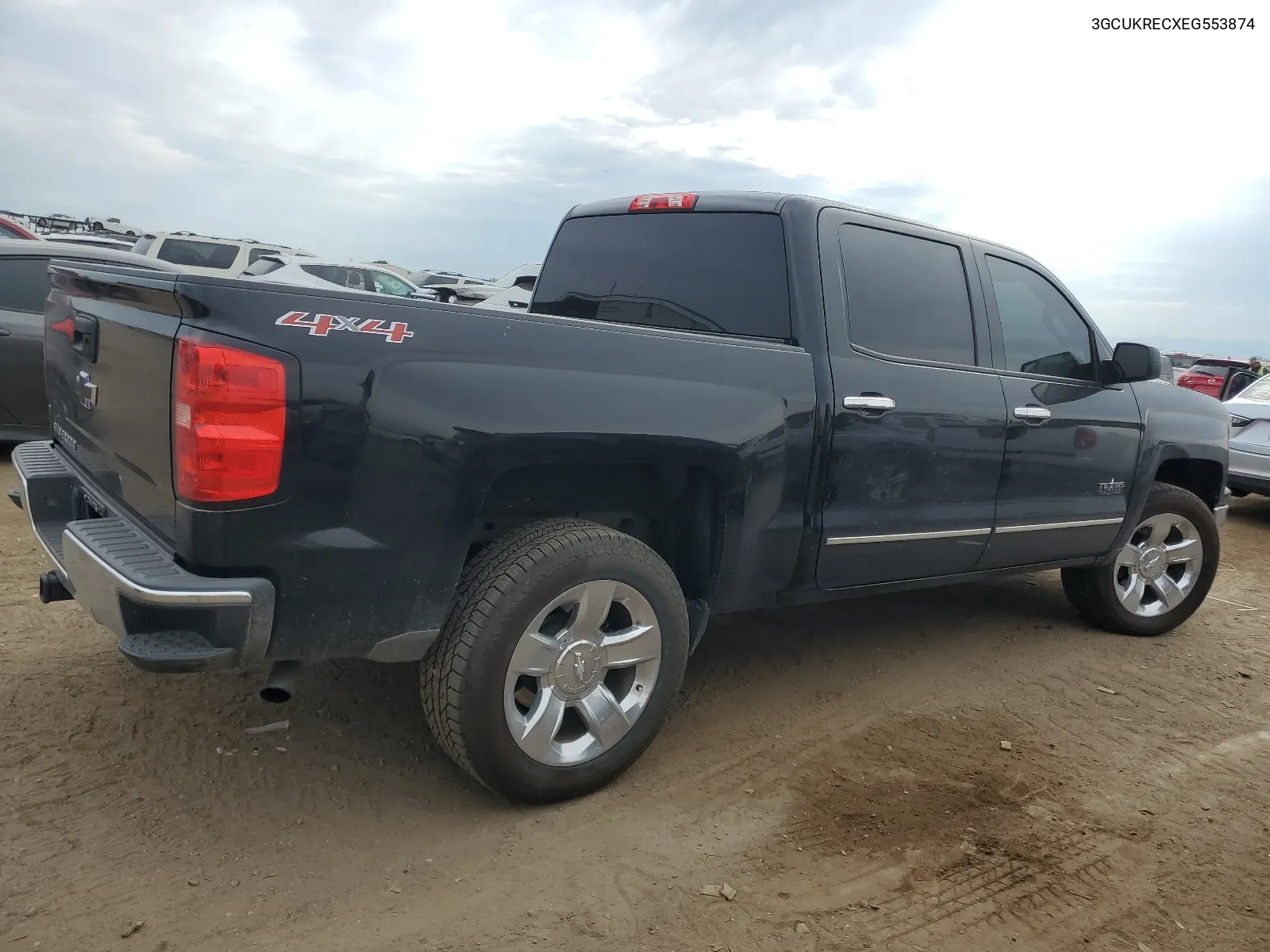 3GCUKRECXEG553874 2014 Chevrolet Silverado K1500 Lt