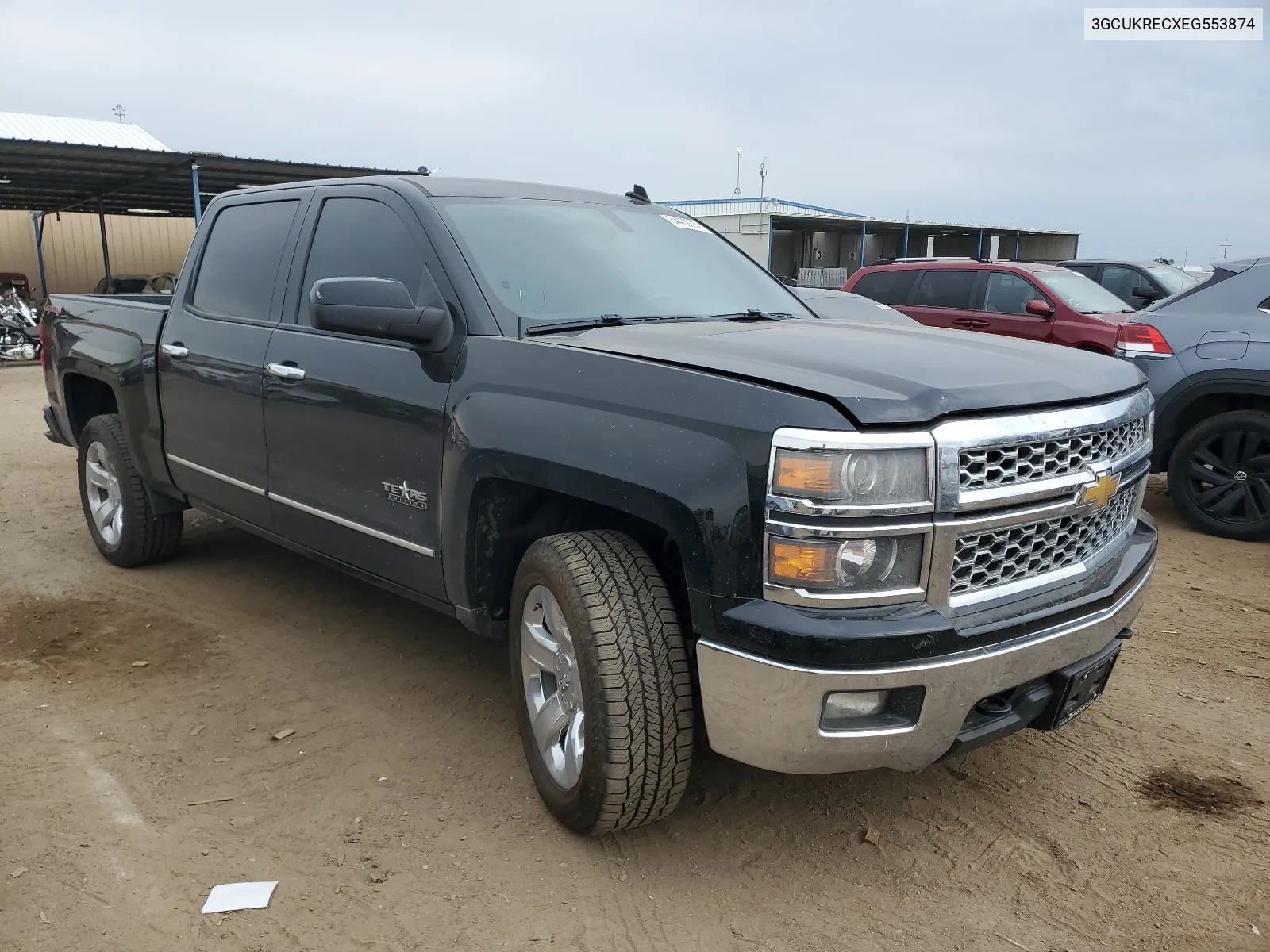 2014 Chevrolet Silverado K1500 Lt VIN: 3GCUKRECXEG553874 Lot: 64429294