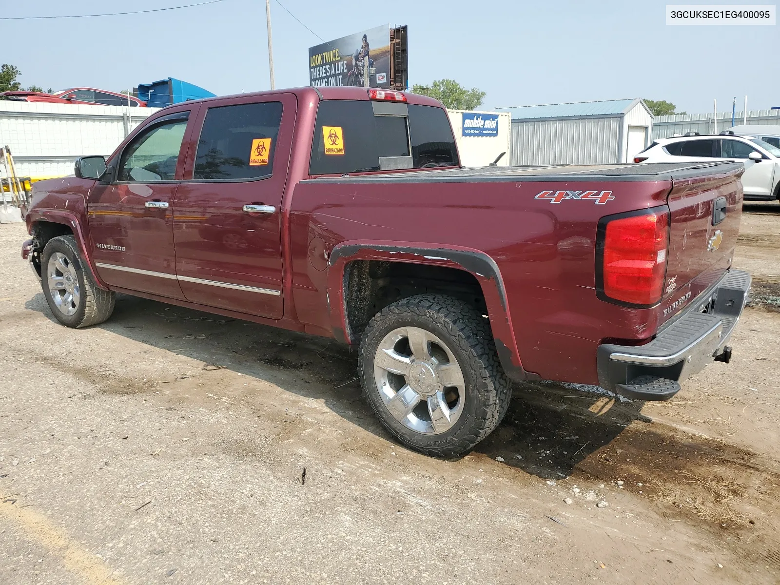 2014 Chevrolet Silverado K1500 Ltz VIN: 3GCUKSEC1EG400095 Lot: 64472274