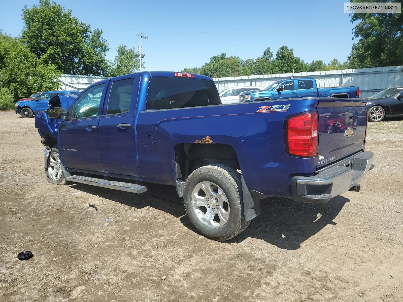 2014 Chevrolet Silverado K1500 Lt VIN: 1GCVKREC7EZ104821 Lot: 64571844