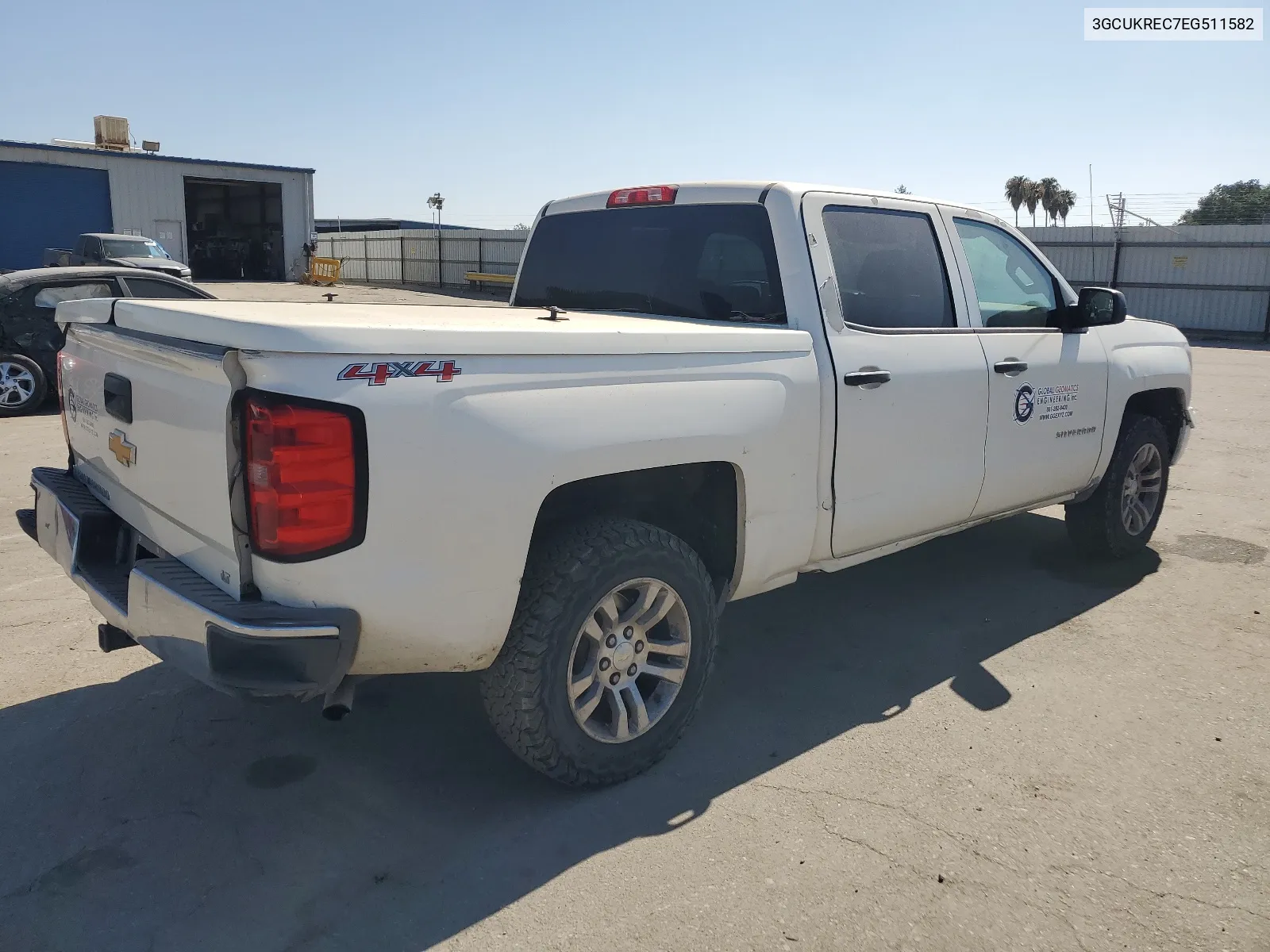 2014 Chevrolet Silverado K1500 Lt VIN: 3GCUKREC7EG511582 Lot: 65082474