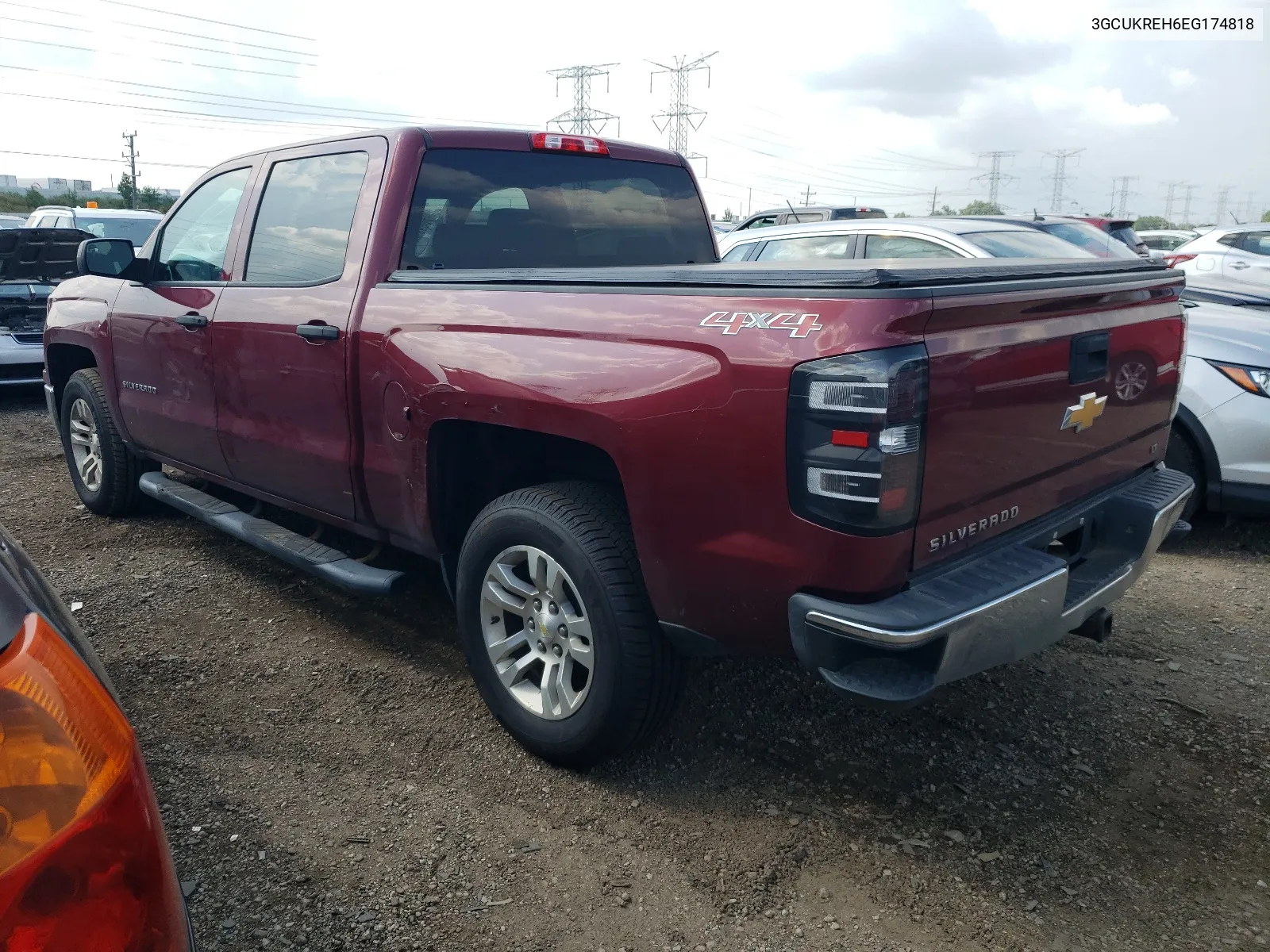 2014 Chevrolet Silverado K1500 Lt VIN: 3GCUKREH6EG174818 Lot: 65585994