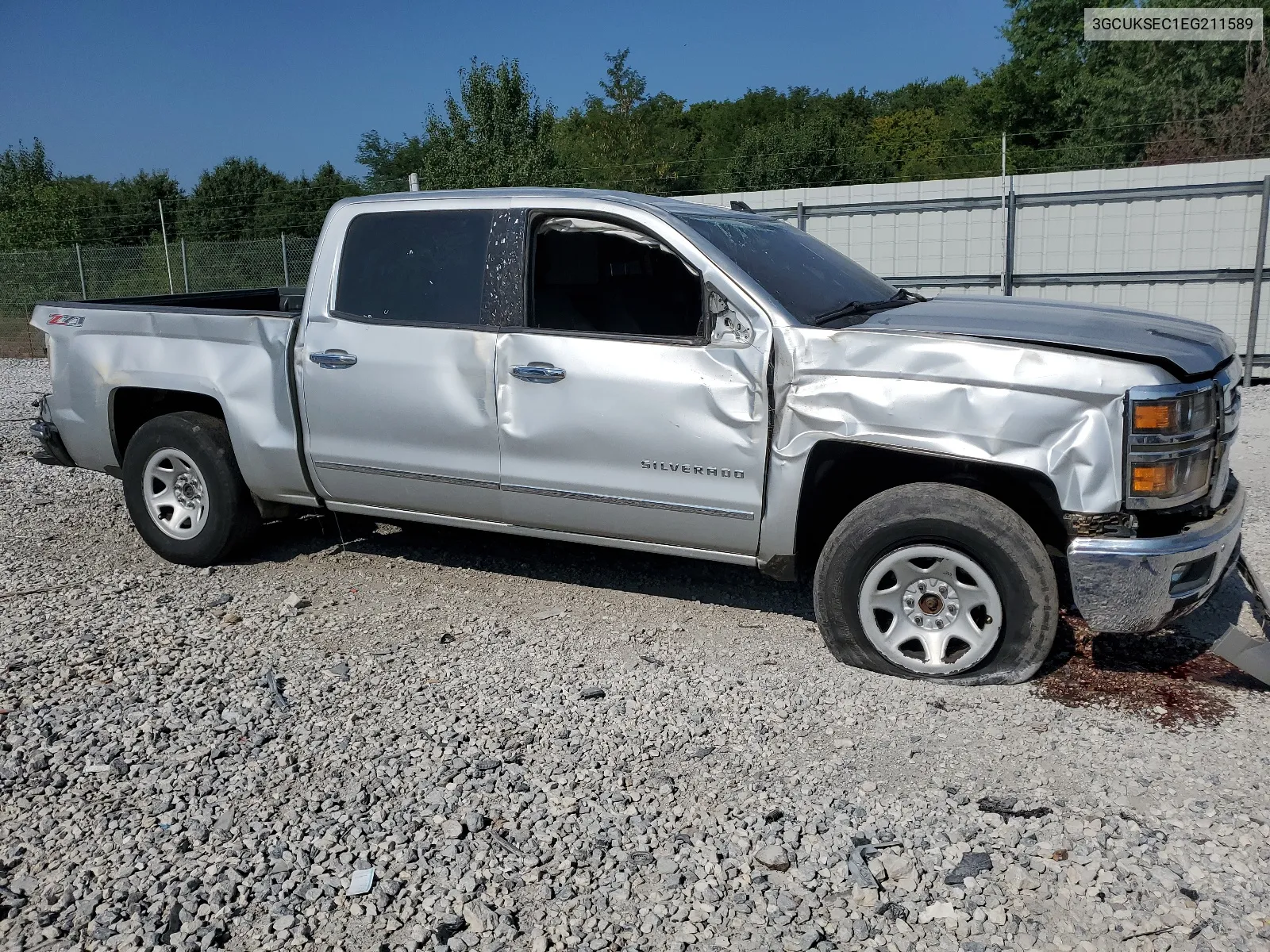 2014 Chevrolet Silverado K1500 Ltz VIN: 3GCUKSEC1EG211589 Lot: 65596574