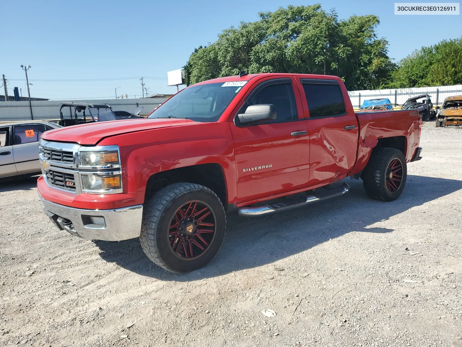 2014 Chevrolet Silverado K1500 Lt VIN: 3GCUKREC3EG126911 Lot: 66750224