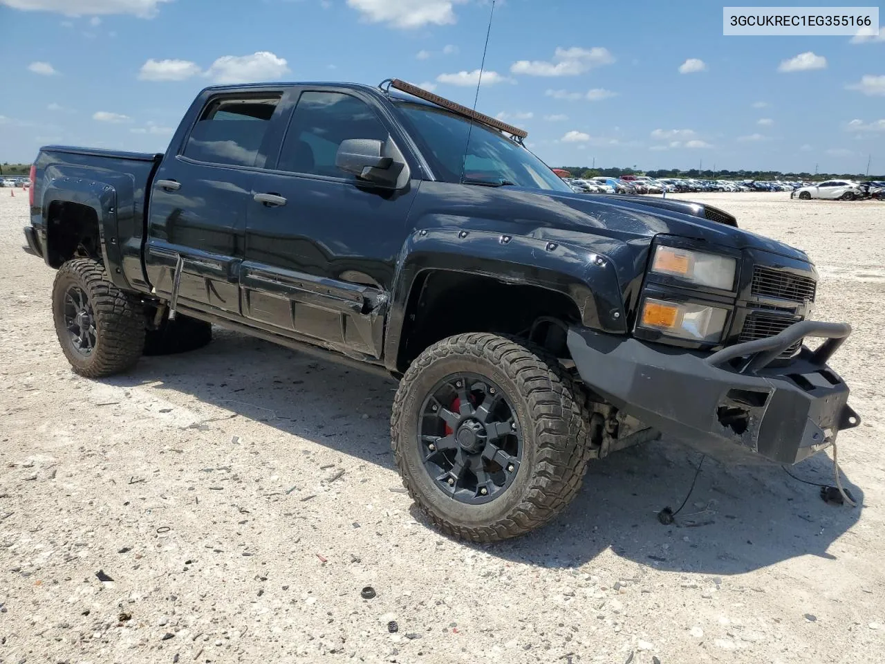 2014 Chevrolet Silverado K1500 Lt VIN: 3GCUKREC1EG355166 Lot: 66992344