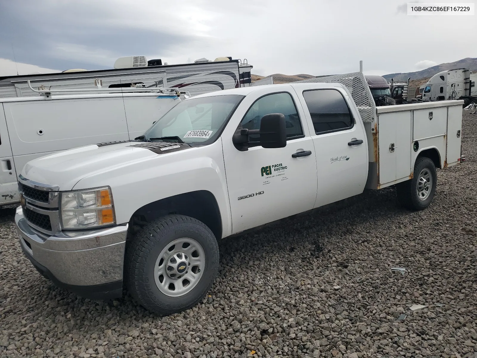 2014 Chevrolet Silverado K3500 VIN: 1GB4KZC86EF167229 Lot: 67683964