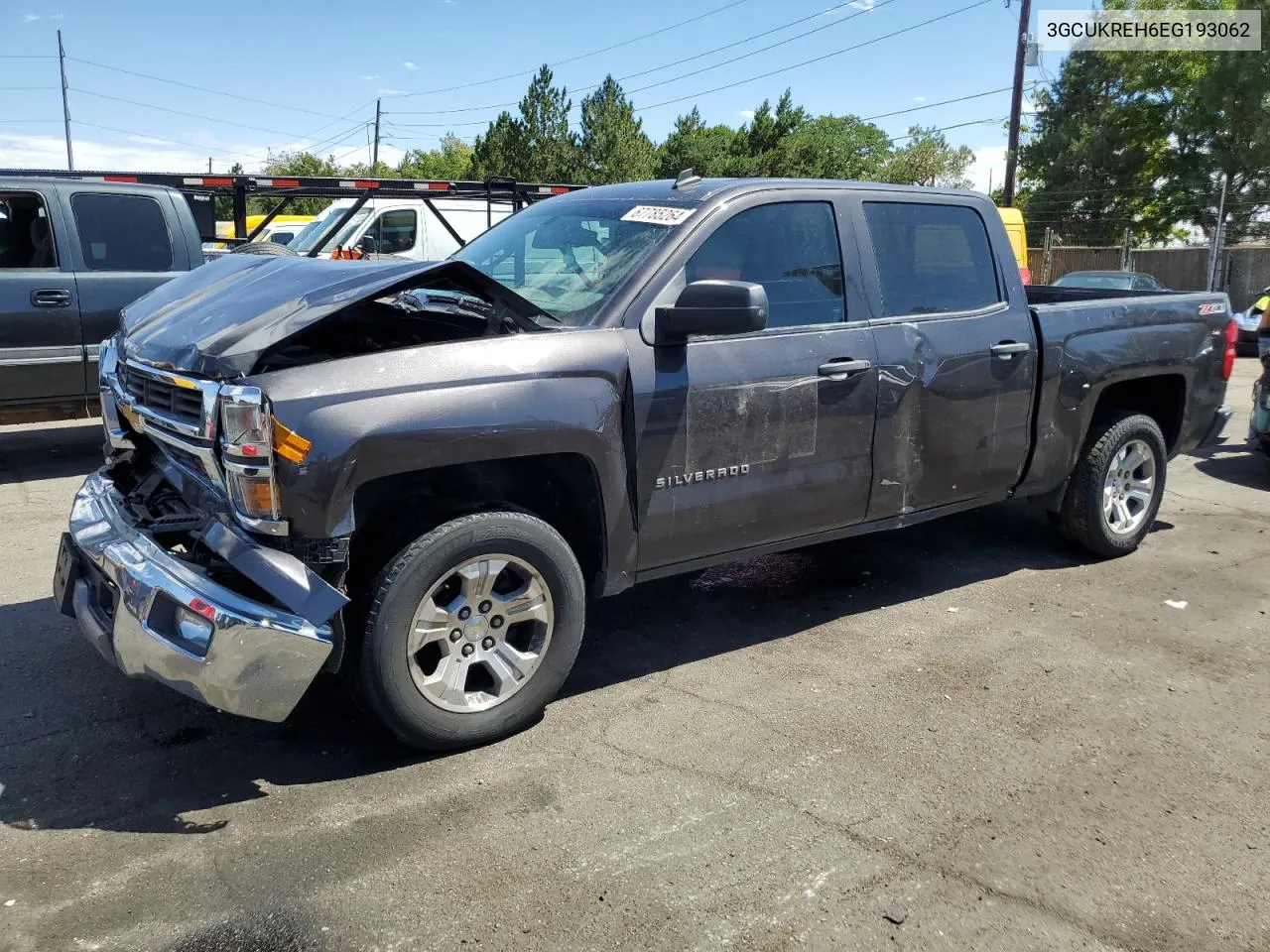 2014 Chevrolet Silverado K1500 Lt VIN: 3GCUKREH6EG193062 Lot: 67785264