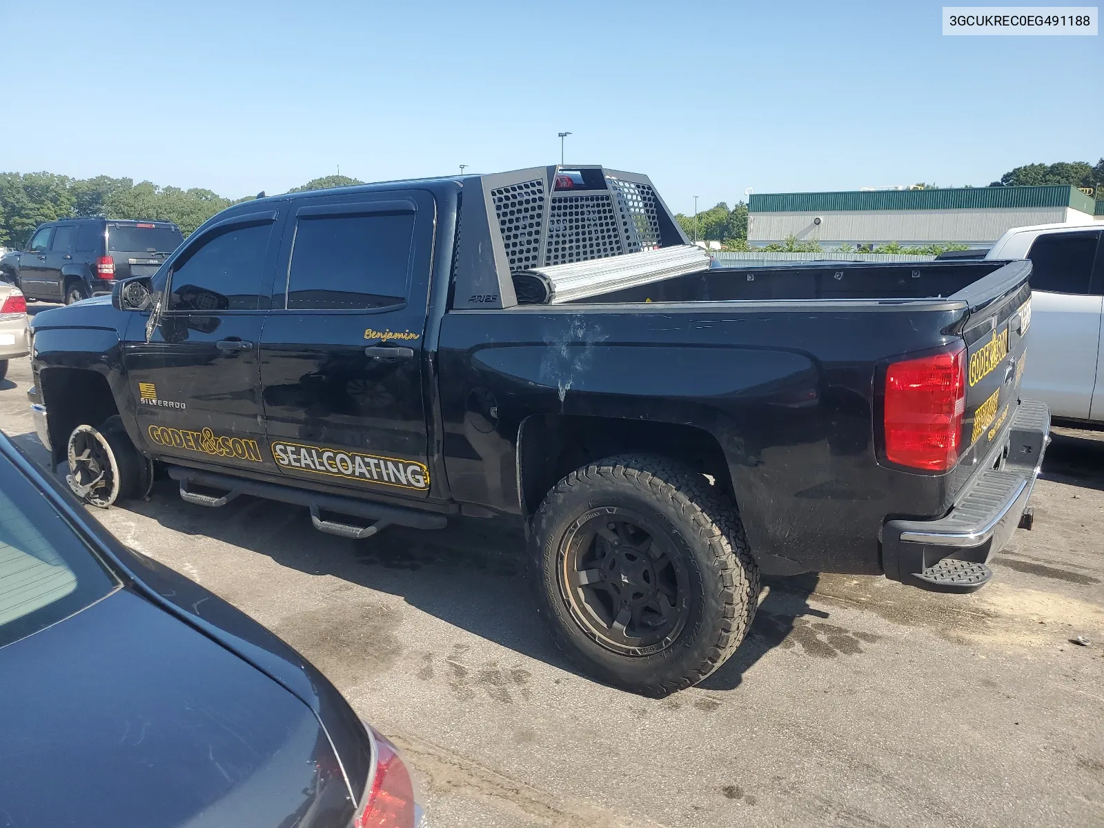 2014 Chevrolet Silverado K1500 Lt VIN: 3GCUKREC0EG491188 Lot: 67981424