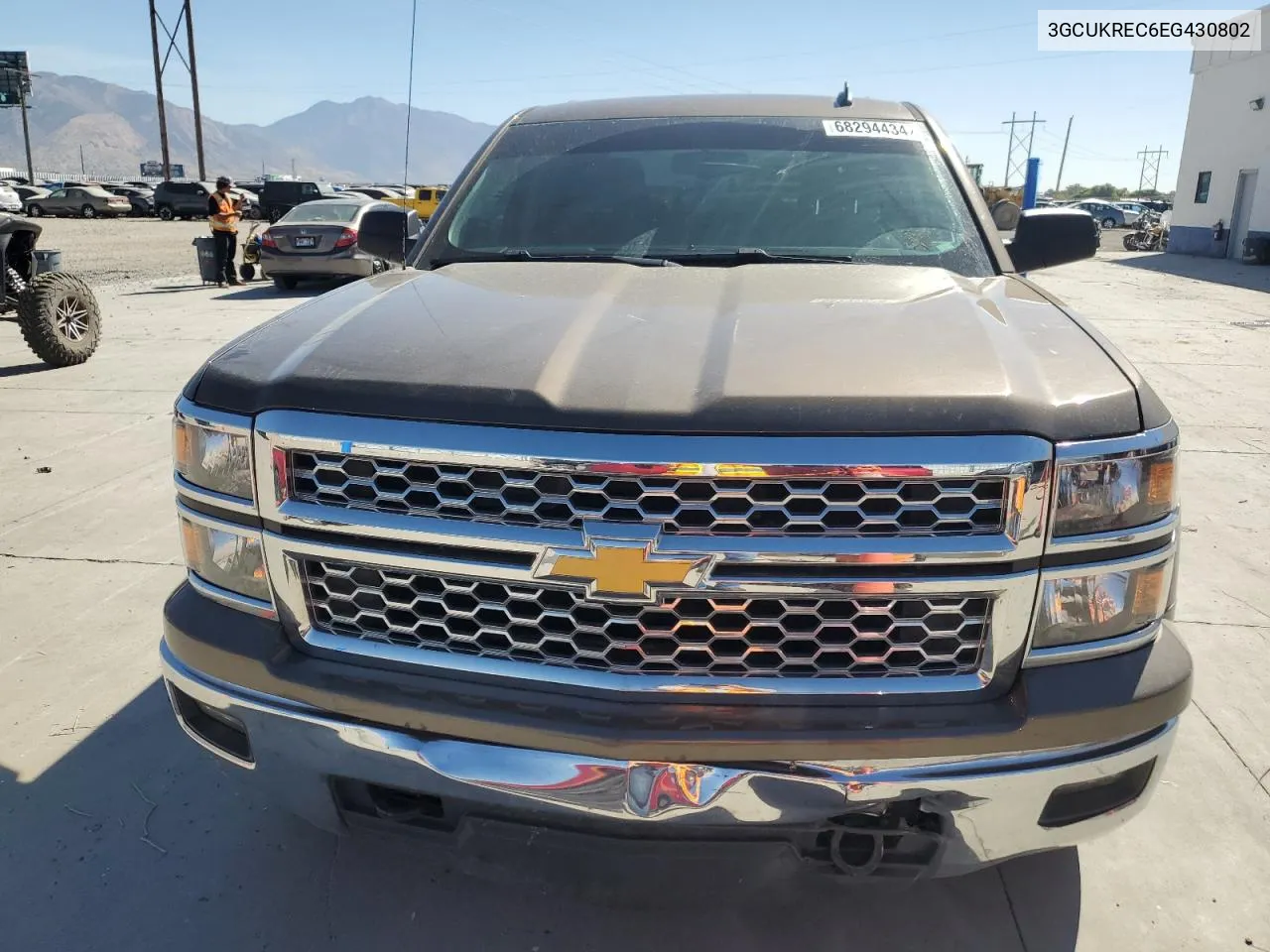 2014 Chevrolet Silverado K1500 Lt VIN: 3GCUKREC6EG430802 Lot: 68294434