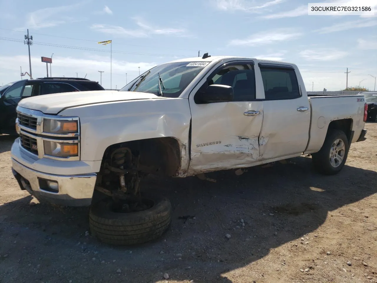 2014 Chevrolet Silverado K1500 Lt VIN: 3GCUKREC7EG321586 Lot: 68541604