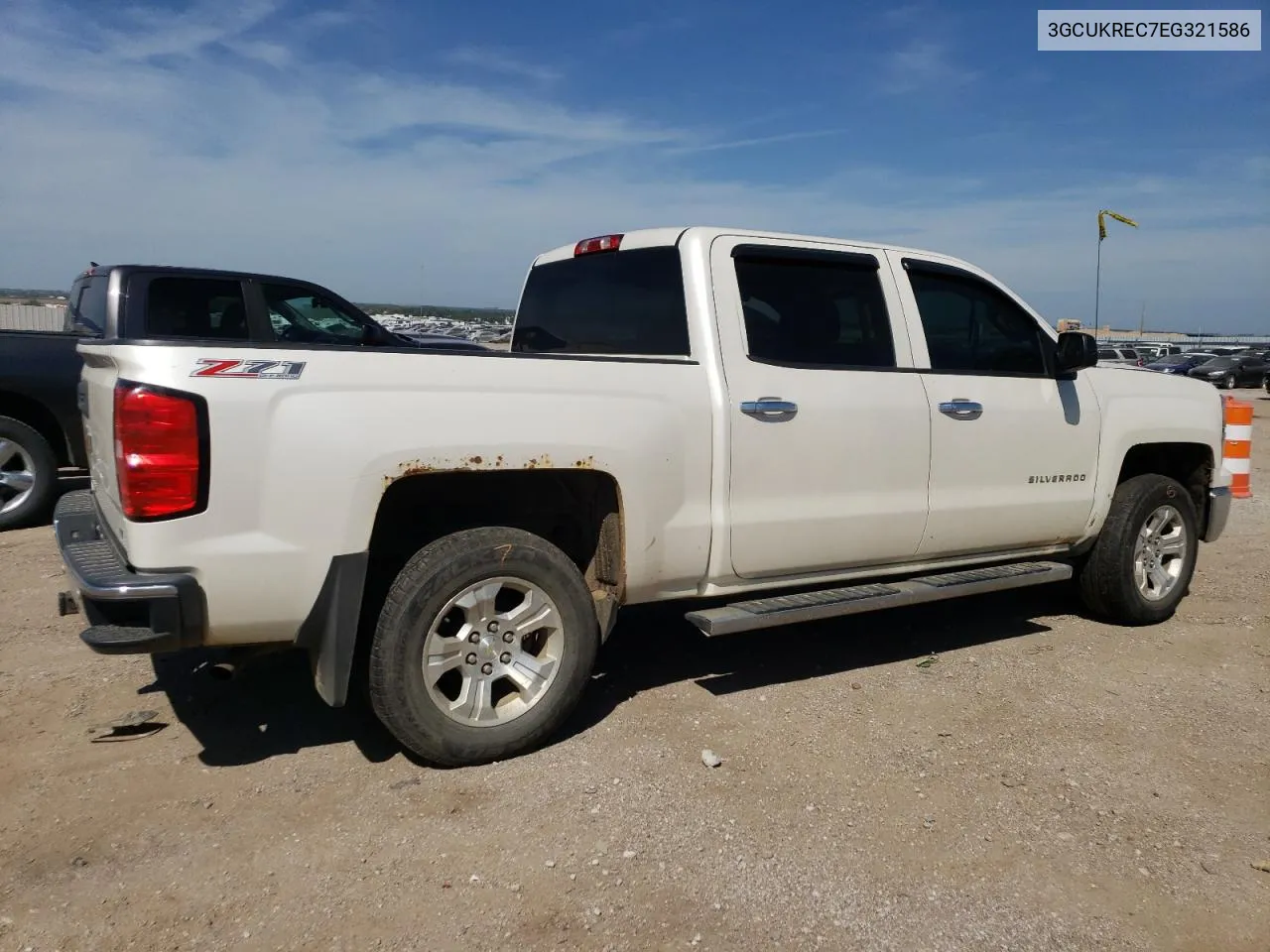 2014 Chevrolet Silverado K1500 Lt VIN: 3GCUKREC7EG321586 Lot: 68541604