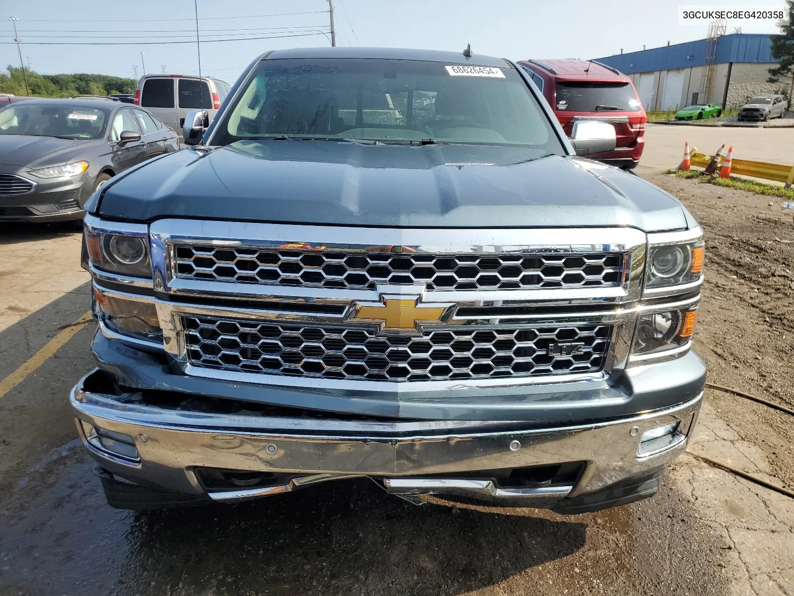 2014 Chevrolet Silverado K1500 Ltz VIN: 3GCUKSEC8EG420358 Lot: 68626454