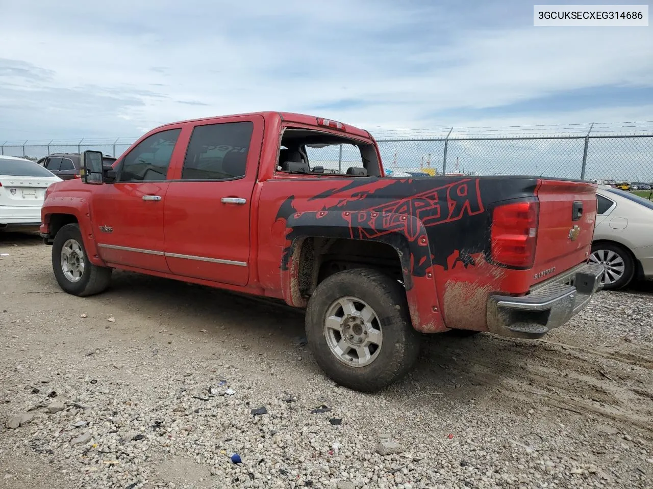 3GCUKSECXEG314686 2014 Chevrolet Silverado K1500 Ltz