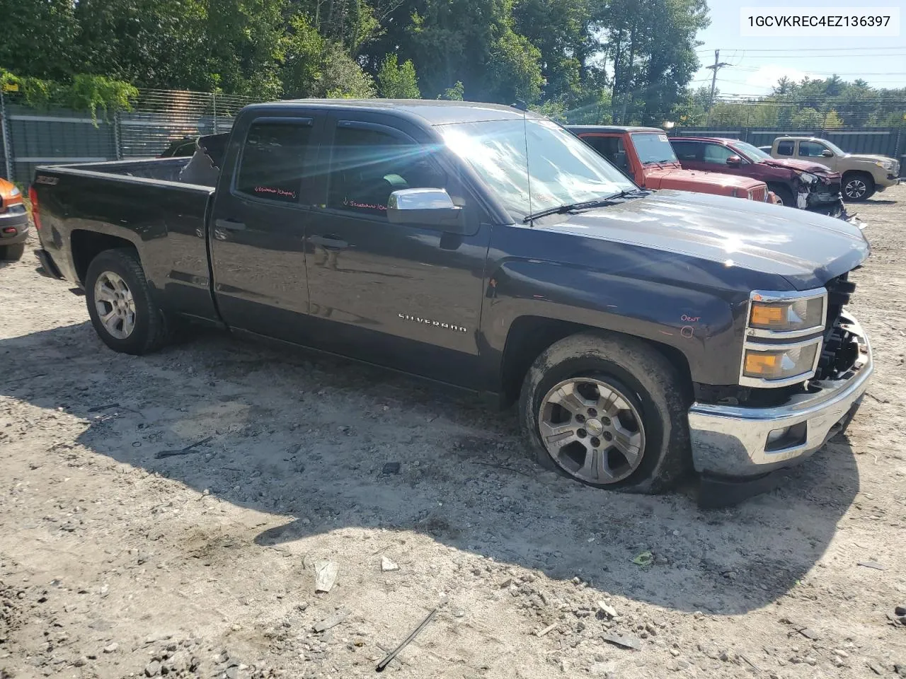 1GCVKREC4EZ136397 2014 Chevrolet Silverado K1500 Lt