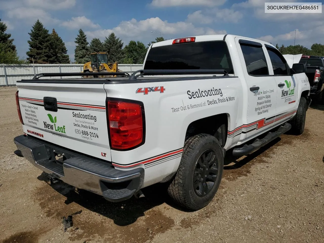 3GCUKREH7EG486551 2014 Chevrolet Silverado K1500 Lt