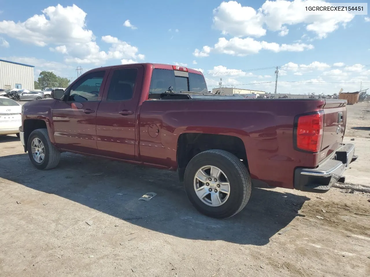 1GCRCRECXEZ154451 2014 Chevrolet Silverado C1500 Lt