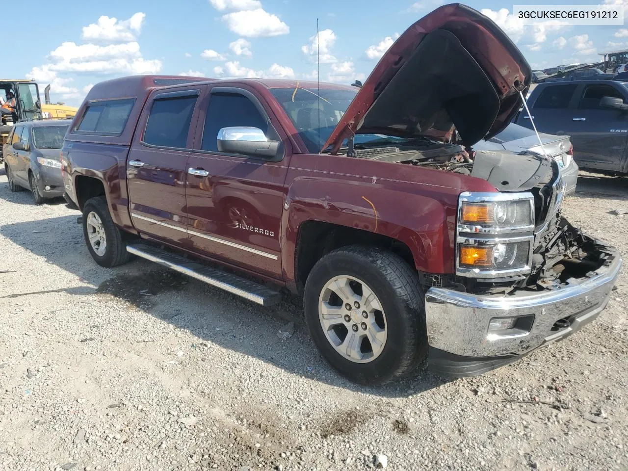 2014 Chevrolet Silverado K1500 Ltz VIN: 3GCUKSEC6EG191212 Lot: 69940984