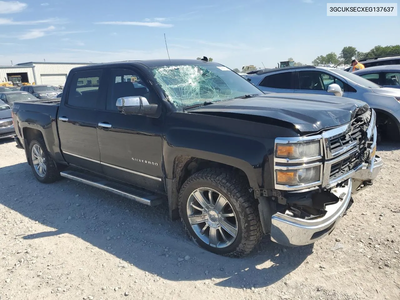 3GCUKSECXEG137637 2014 Chevrolet Silverado K1500 Ltz