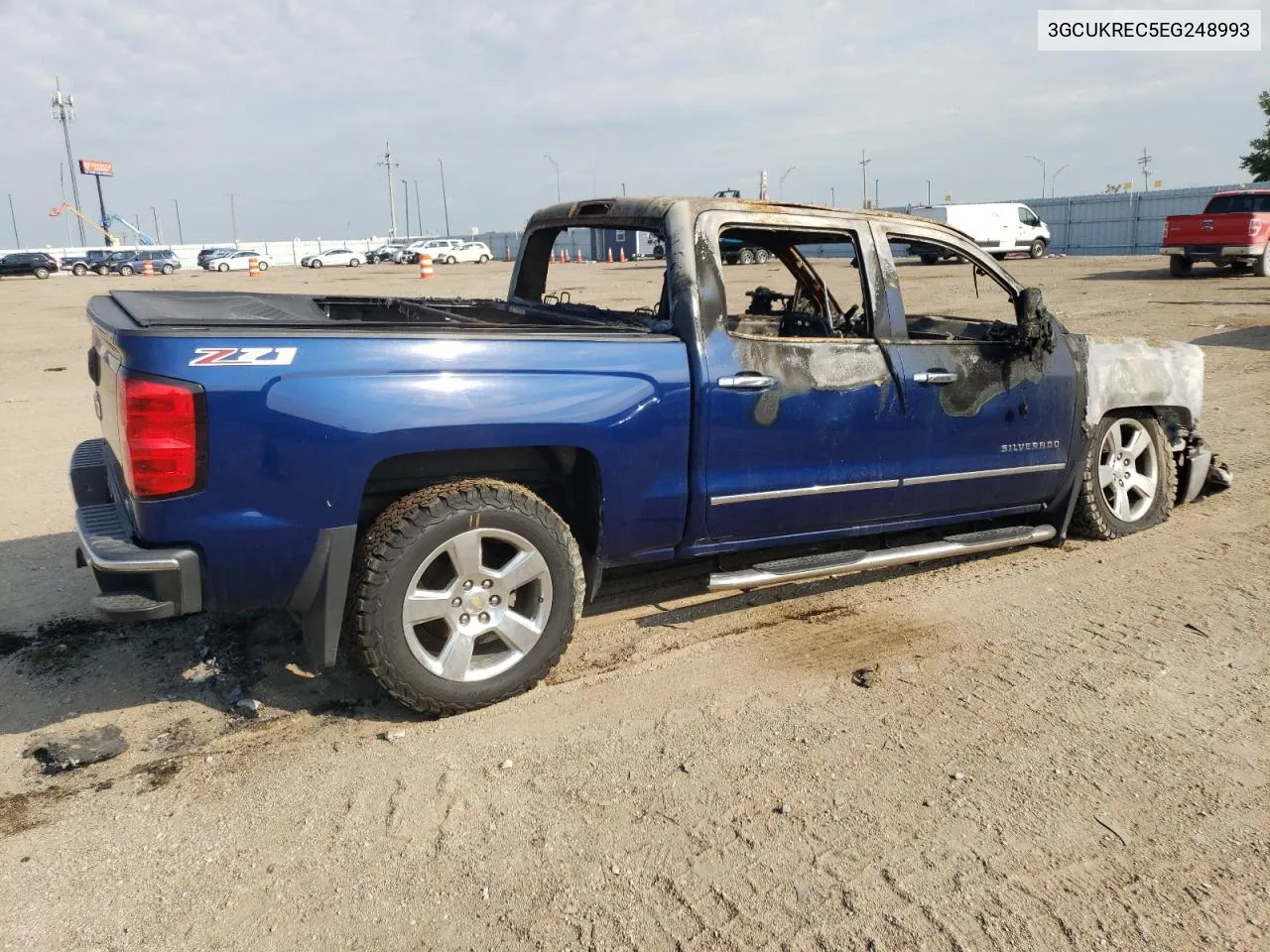 2014 Chevrolet Silverado K1500 Lt VIN: 3GCUKREC5EG248993 Lot: 70257044