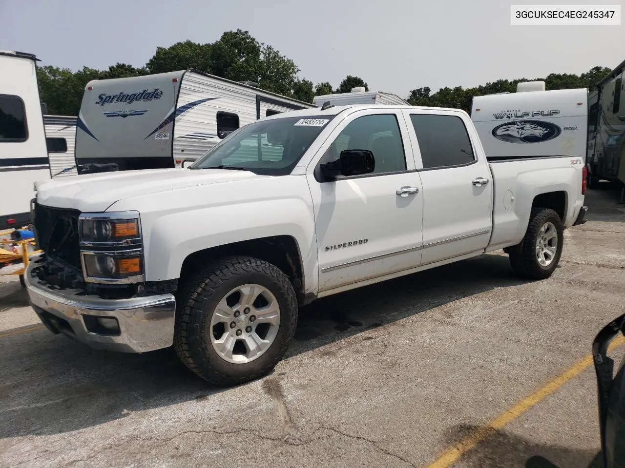 2014 Chevrolet Silverado K1500 Ltz VIN: 3GCUKSEC4EG245347 Lot: 70485114