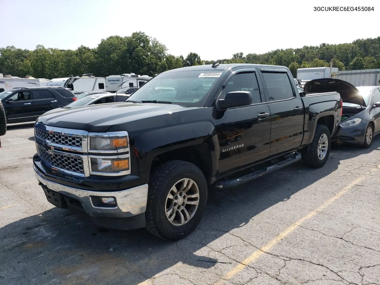 2014 Chevrolet Silverado K1500 Lt VIN: 3GCUKREC6EG455084 Lot: 70585954