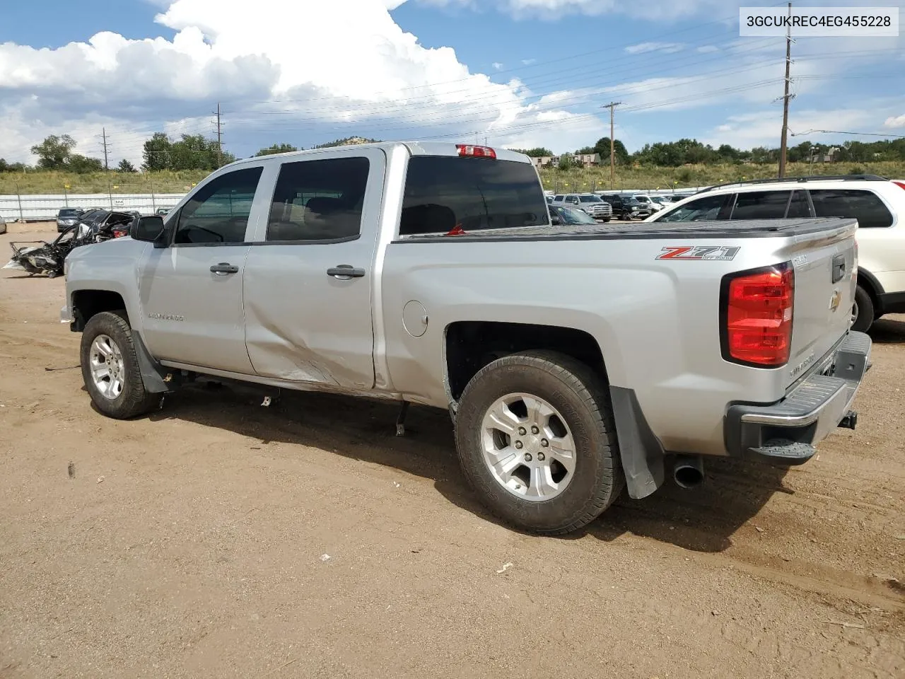 2014 Chevrolet Silverado K1500 Lt VIN: 3GCUKREC4EG455228 Lot: 70831344