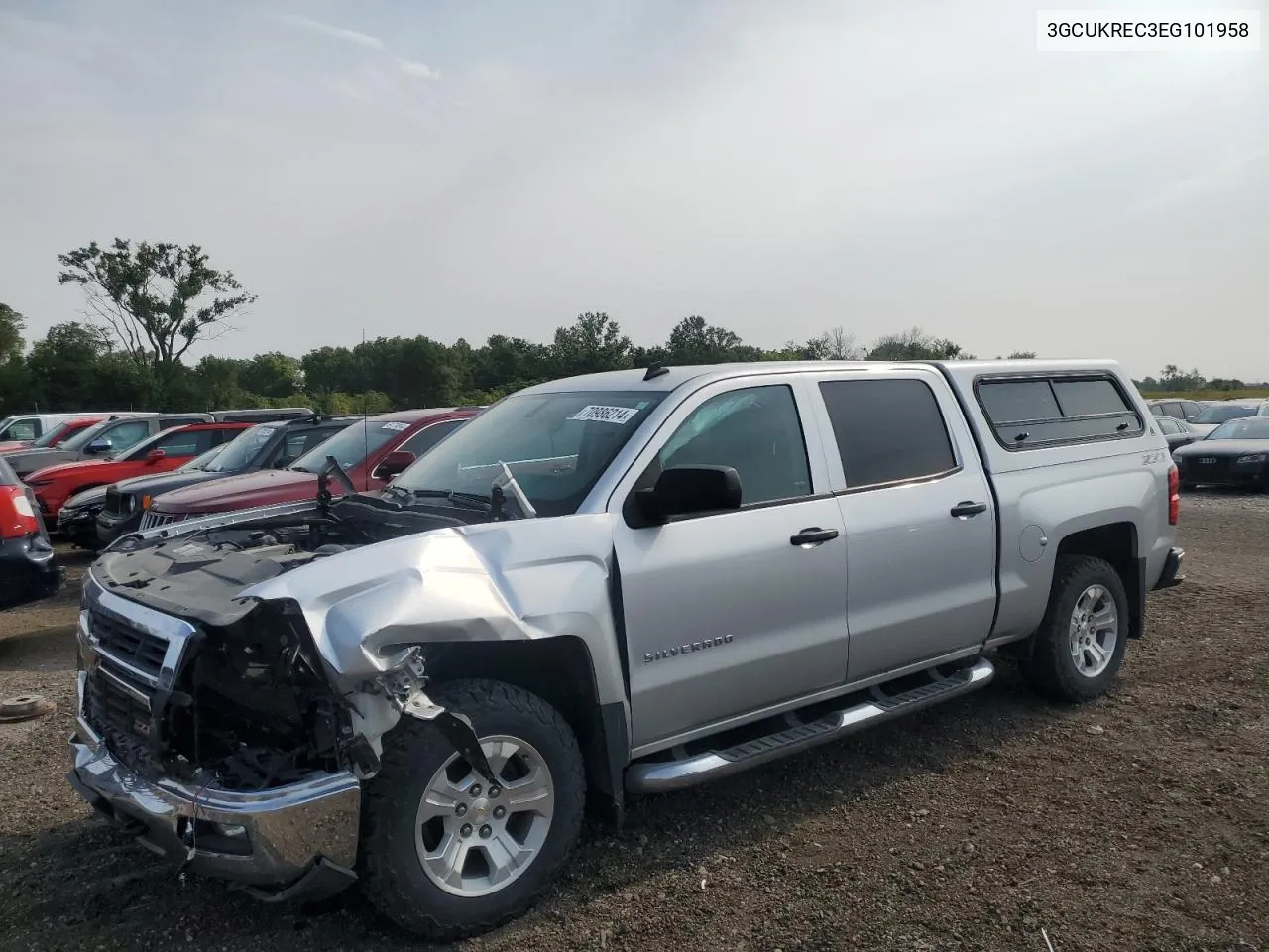 2014 Chevrolet Silverado K1500 Lt VIN: 3GCUKREC3EG101958 Lot: 70986214