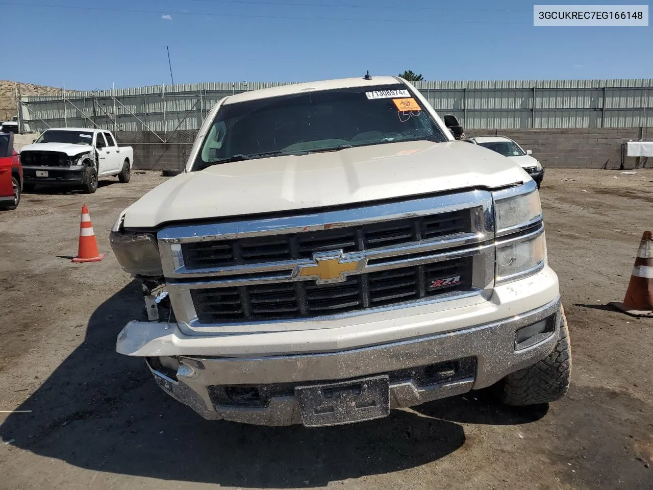 2014 Chevrolet Silverado K1500 Lt VIN: 3GCUKREC7EG166148 Lot: 71308974