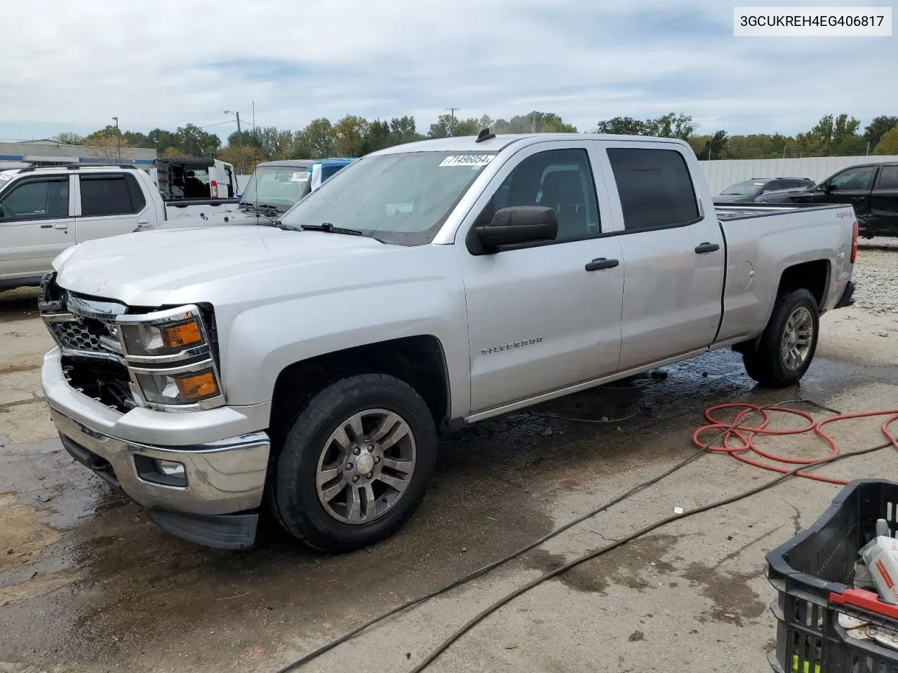 2014 Chevrolet Silverado K1500 Lt VIN: 3GCUKREH4EG406817 Lot: 71496054