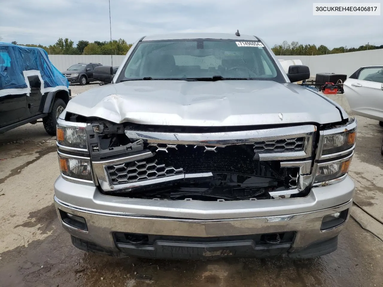 2014 Chevrolet Silverado K1500 Lt VIN: 3GCUKREH4EG406817 Lot: 71496054